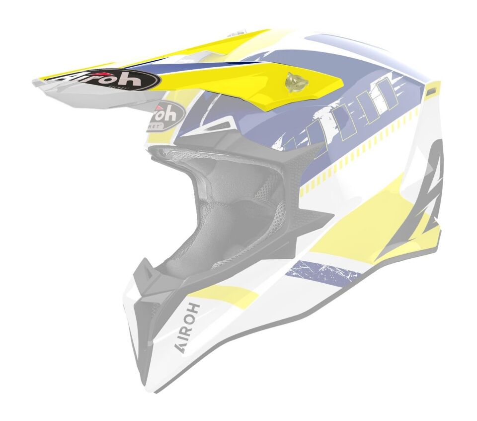 Airoh Wraap Feel Yellow Blue Gloss Kask Tereği