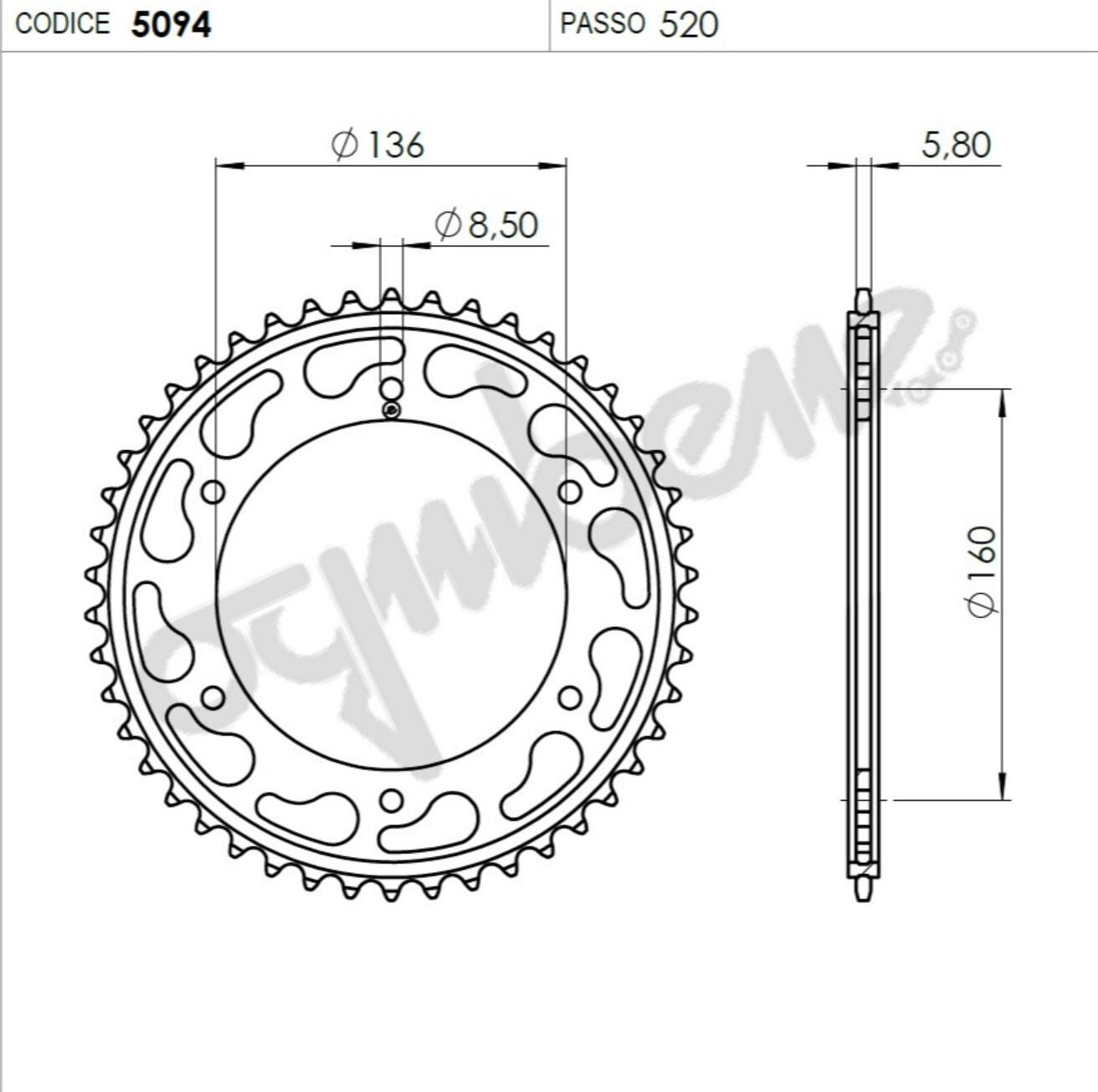 Ognıbene Arka Dişli 46T