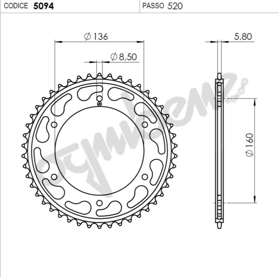 Ognıbene Arka Dişli 46T