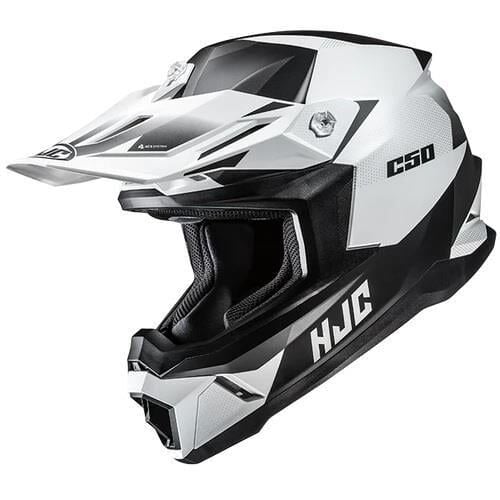 HJC C50 Siyah Beyaz Motosiklet Kaskı