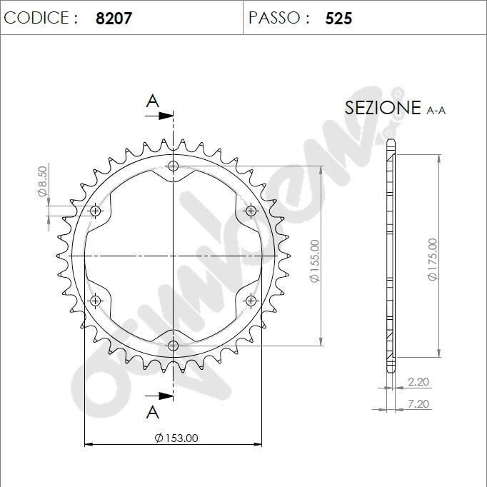 Ktm Superduke 1290 Ognıbene Arka Dişli 38T