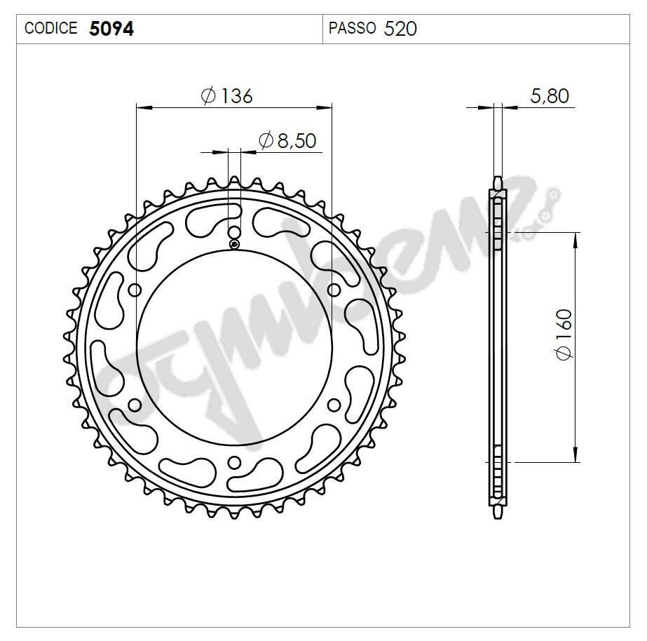 Aprılıa Ognıbene Arka Dişli 40T