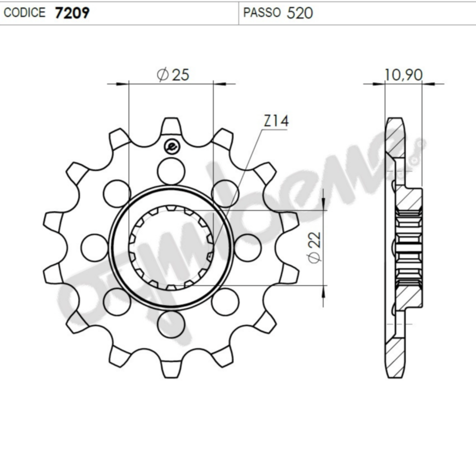 Ognıbene Ön Dişli 15T