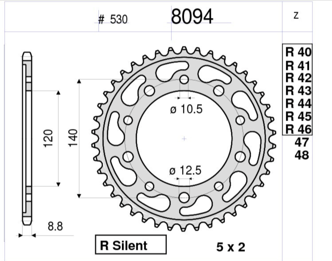 Ognıbene Arka Dişli 45T