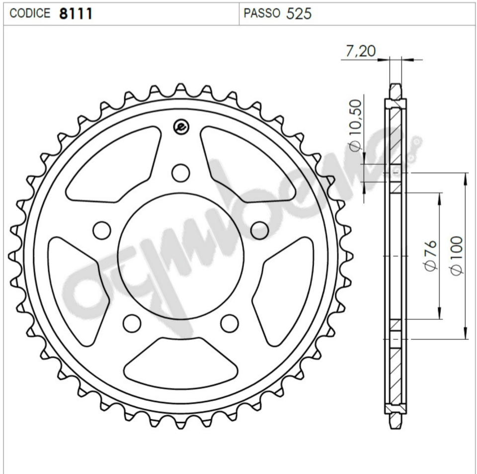 Ognıbene Arka Dişli 42T