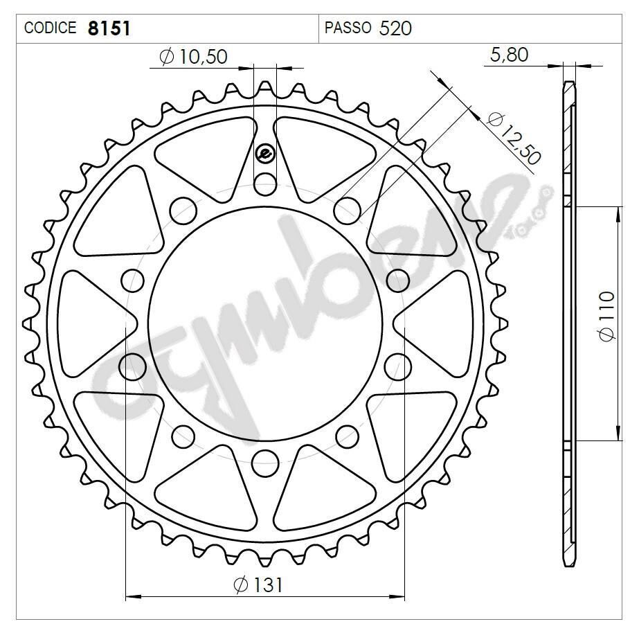 Bmw S 1000 Ognıbene Arka Dişli 45T