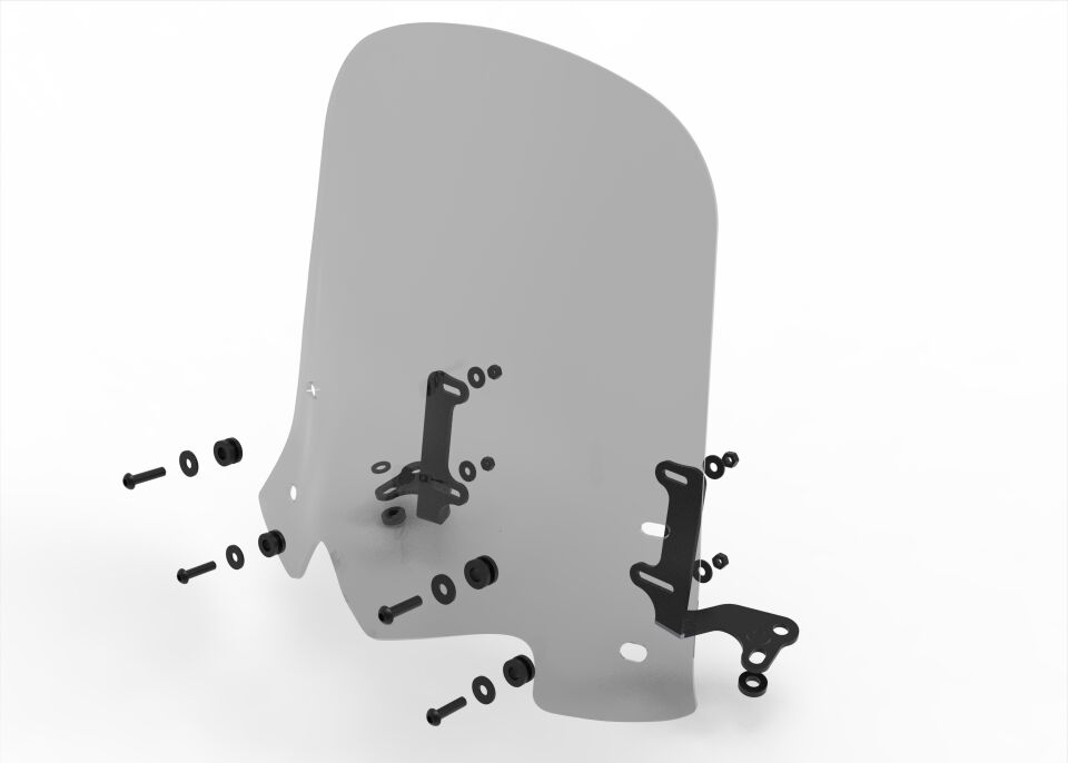 TVS Jupiter 125 Uyumlu Füme Tur Camı