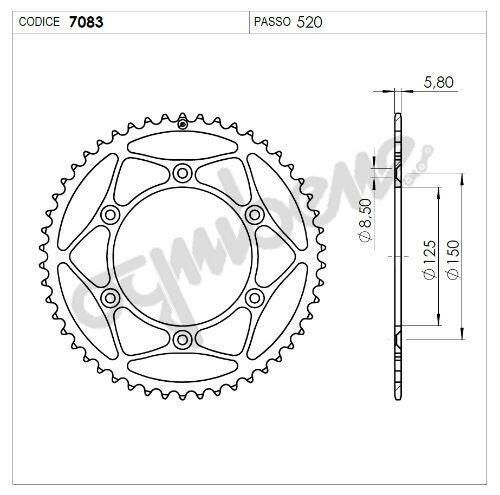 Ktm Ognıbene Arka Dişli Siyah 50T