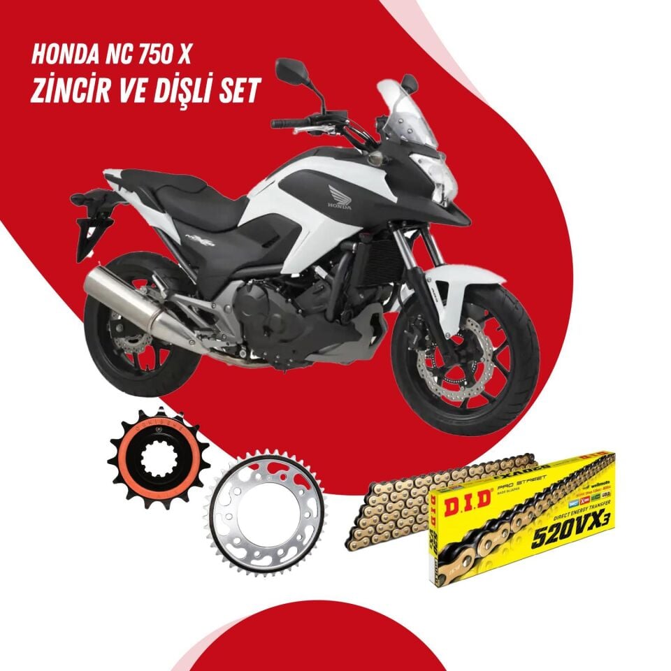 Honda NC 750 X Zincir Dişli Set