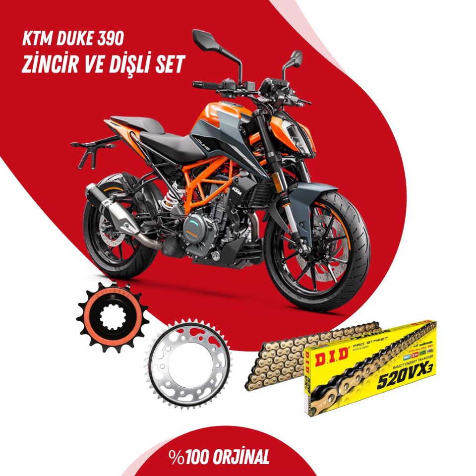 KTM DUKE 390 13-23 DID VX3 GOLD ZİNCİR DİŞLİ SET