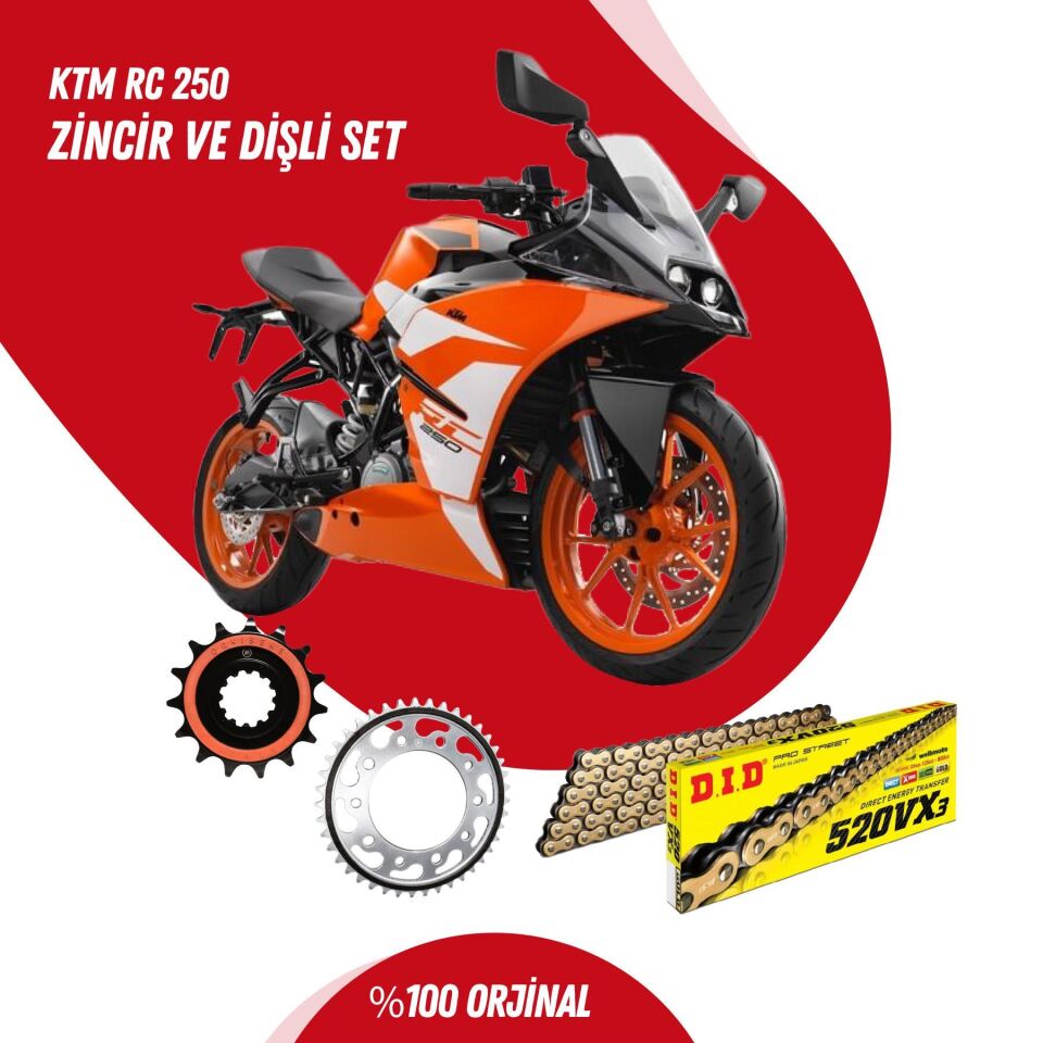 KTM RC 250 15-23 DID VX3 GOLD ZİNCİR DİŞLİ SET