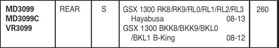 Suz. Gsx 1300 08-18 Ebc Arka Disk