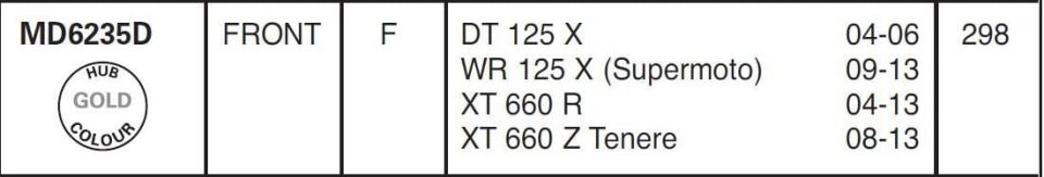 Yamaha XTZ 660 Tenere 2008-2016 EBC Ön Disk