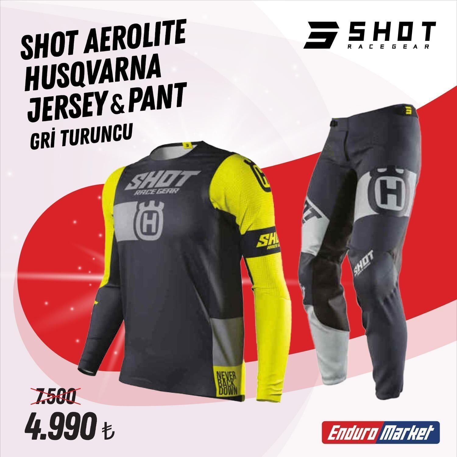 SHOT Aerolıte Husqvarna Jersey Pantolon Takım