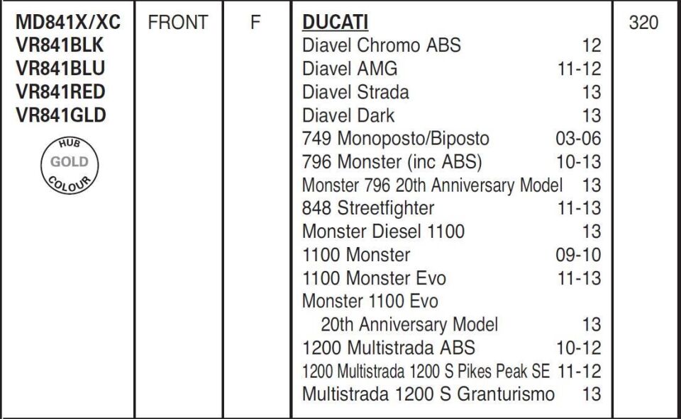 Ducati Multistrada 1200 2010-2018 EBC Ön Disk