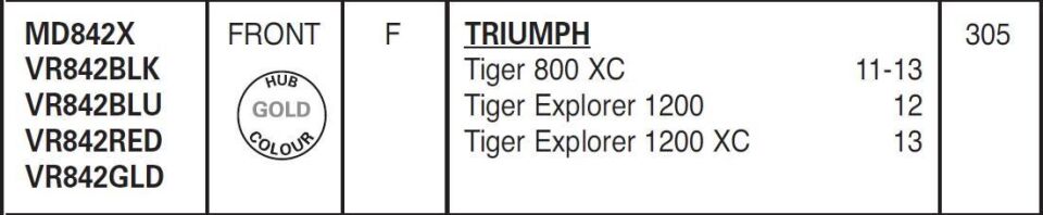 Trıumph Tıger 800 11-18 1200 12-18 Ebc Ön Disk