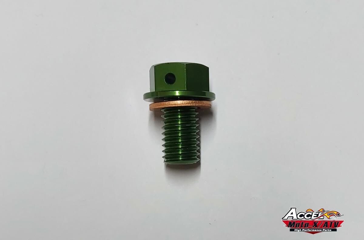 Kaw. Kx250F Accel Mıknatıslı Yağ Vidası Yeşil