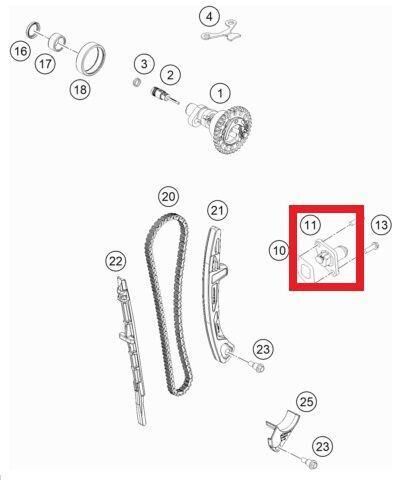 Tımıng Chaın Tensıoner Ktm Orj Yp