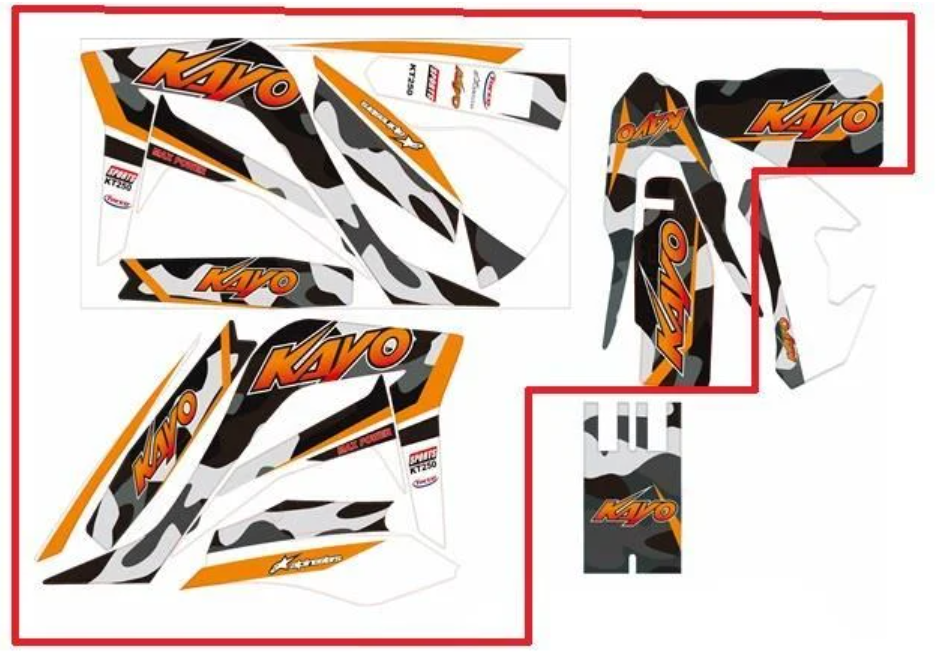 Kayo Kt 50 Mını Sticker Set