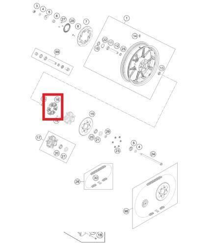 Rear Wheel Dampıng Rubber Ktm Orj Yp