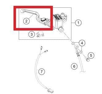 Brake Lever Cpl. Ktm Orj Yp A2-2