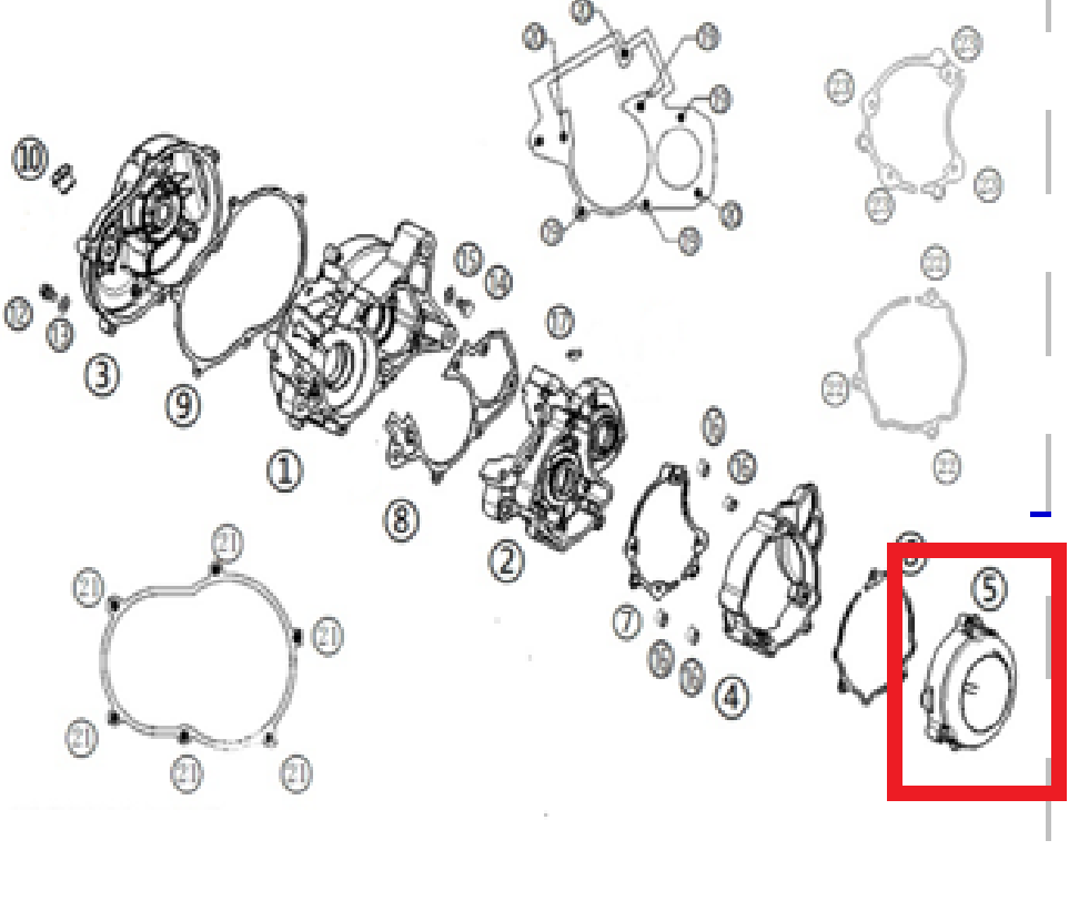 Kayo Kt 50 Mını Motor Kapağı