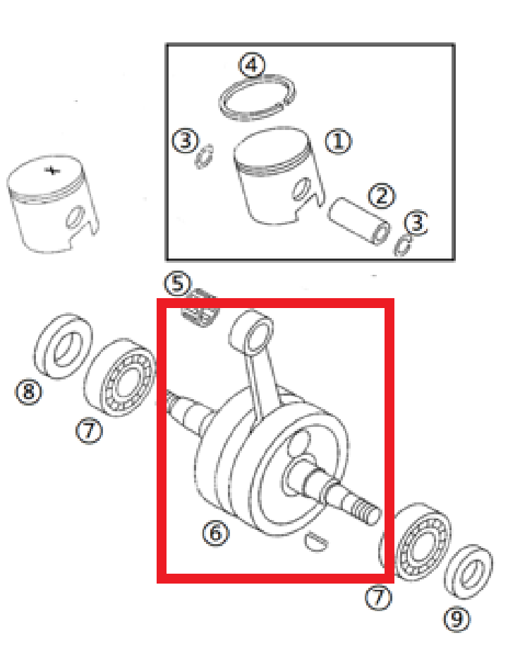 Kayo Kt 50 Mını Krank Komple