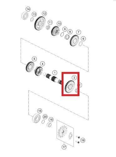 Gear 2Nd Drıven Ktm Orj Yp A3-1