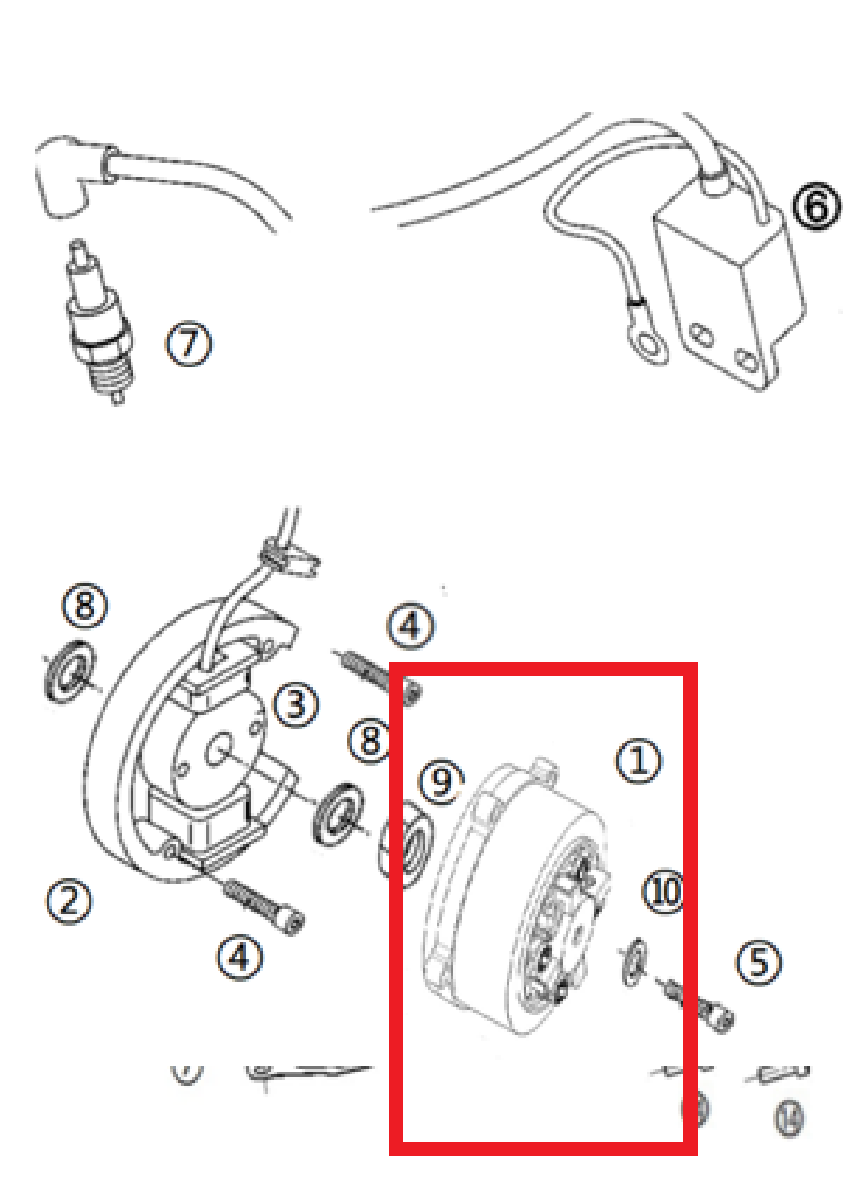 Kayo Kt 50 Mını Marş Motoru