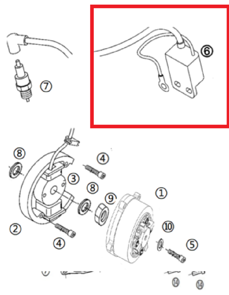 Kayo Kt 50 Mını Ateşleme Bobini