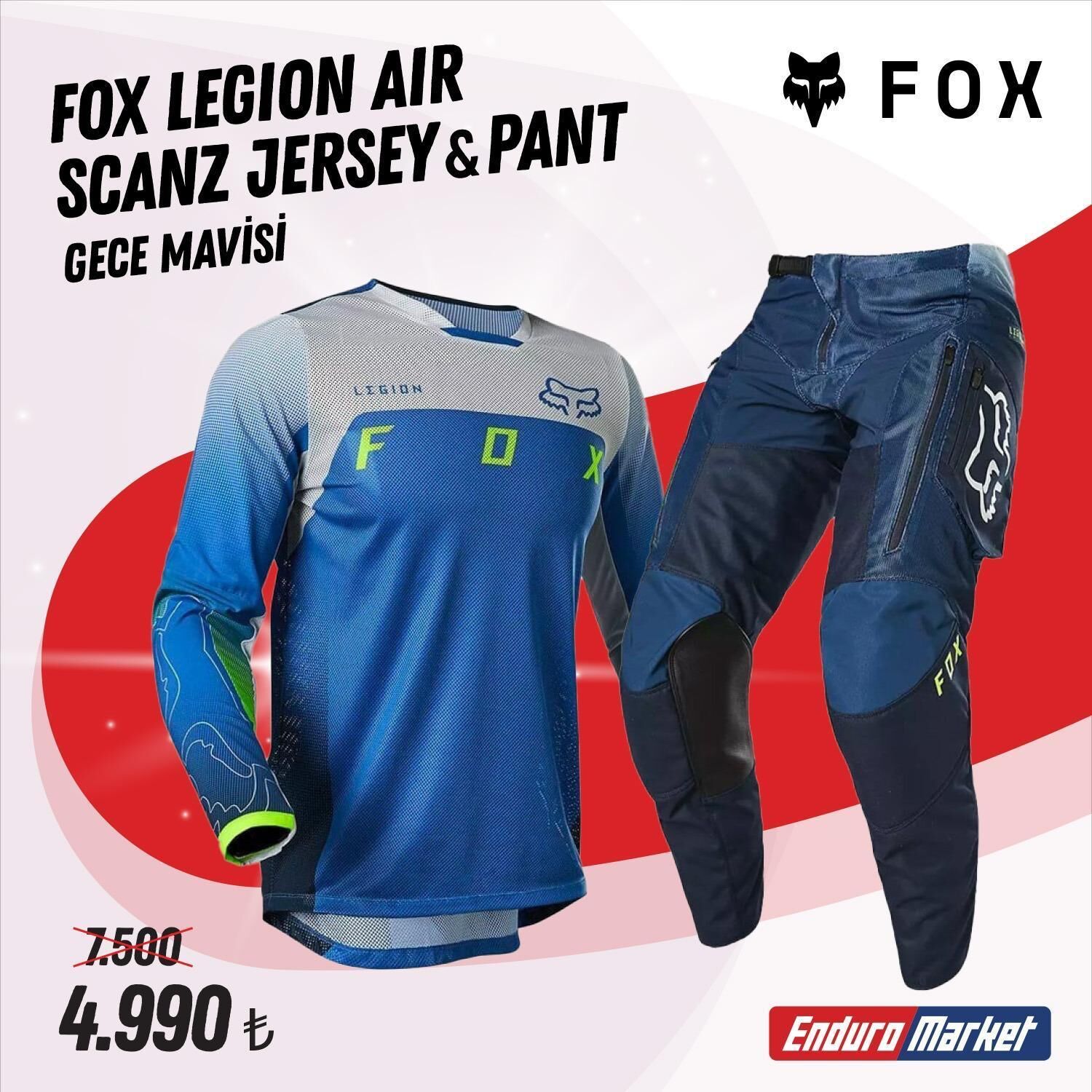 Fox Legıon Aır Mavi Jersey Pantolon Takım
