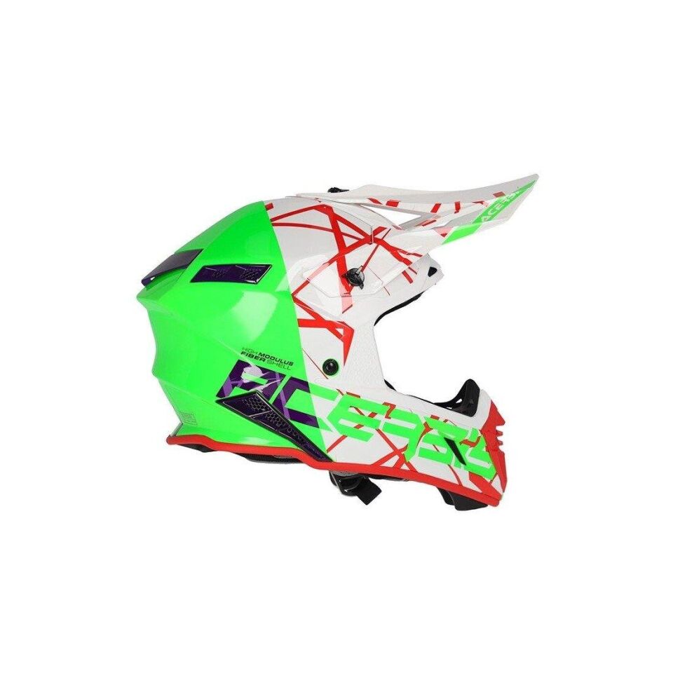 Acerbis X-Track 22-06 Kask Yeşil Beyaz