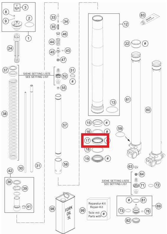 Oıl Seal Rıng 43X52,9X9,5 Ktm Orj Yp