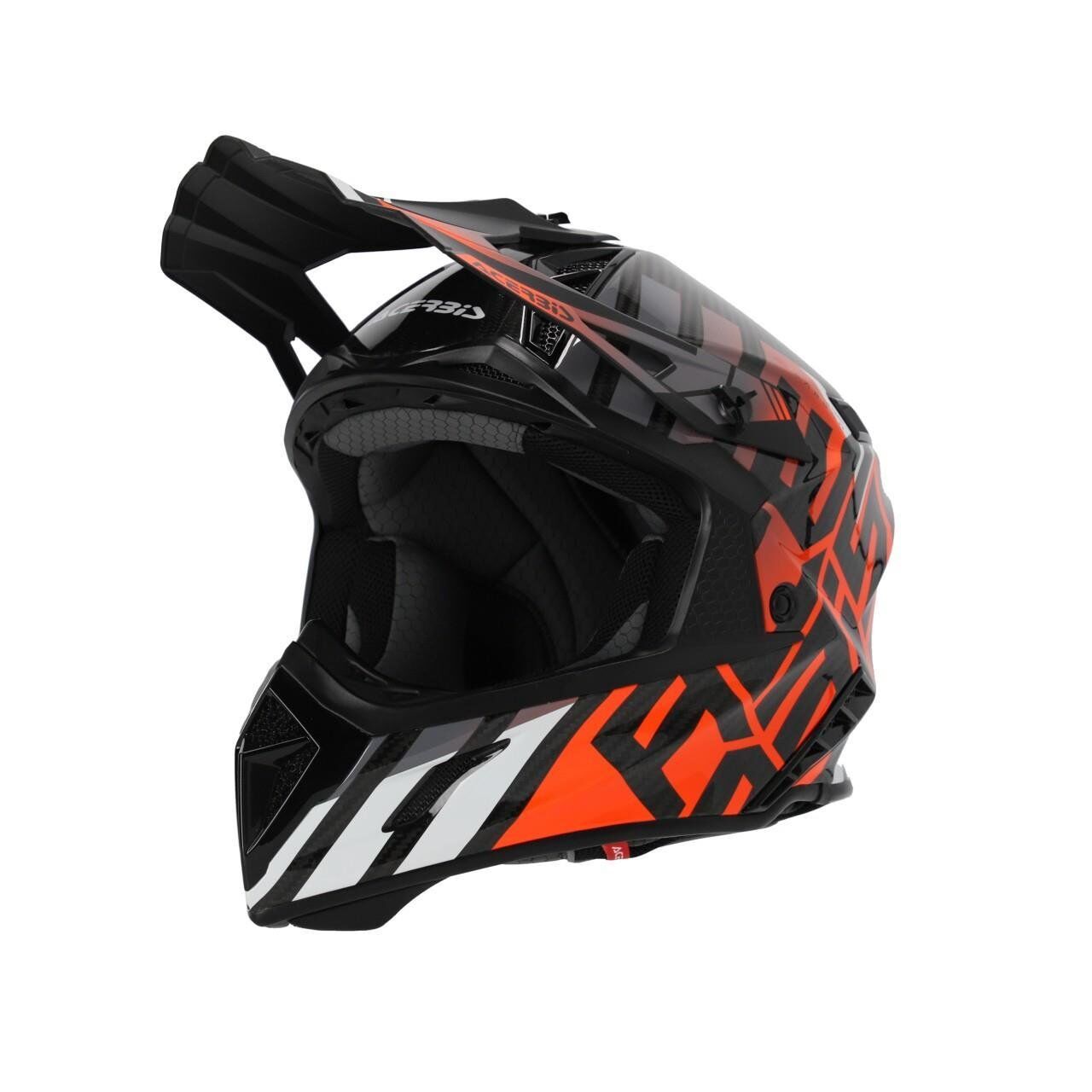 Acerbis Steel Carbon 22-06 Kask Siyah Turuncu