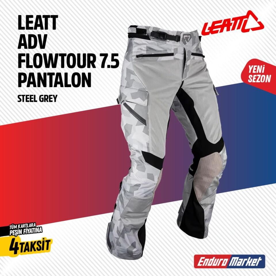 Leatt Adv Flow-Tour 7.5  Gri Motosiklet Pantolonu