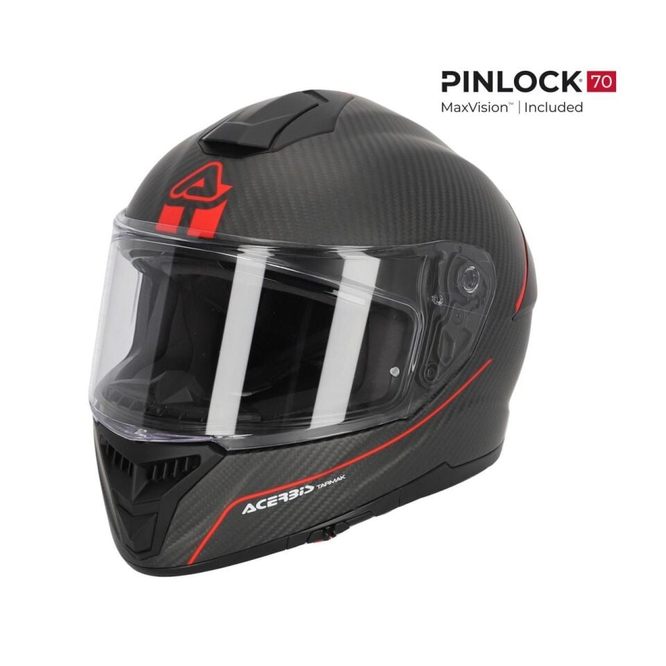 Acerbis Tarmak Carbon 22-06 Kask Siyah Kırmızı