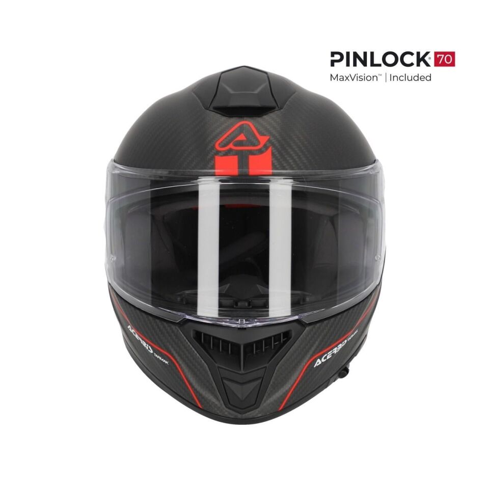Acerbis Tarmak Carbon 22-06 Kask Siyah Kırmızı