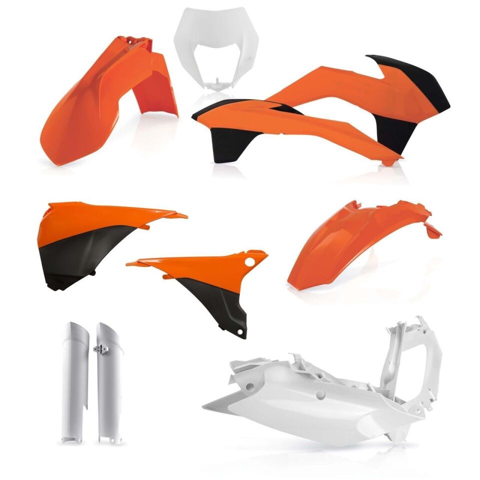 Acerbis Ktm Exc 14-16 Full Grenaj Set Turuncu Beyaz