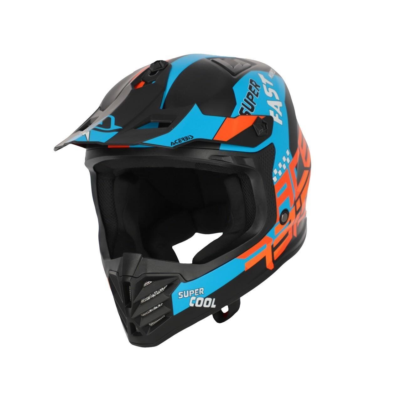 Acerbis Profıle Çocuk Kask Turuncu Mavi