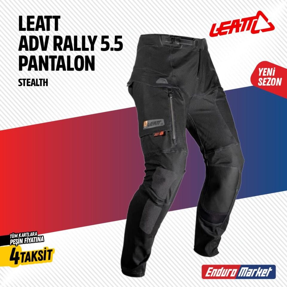 Leatt Adv Rally 5.5 Siyah Motosiklet Pantolonu
