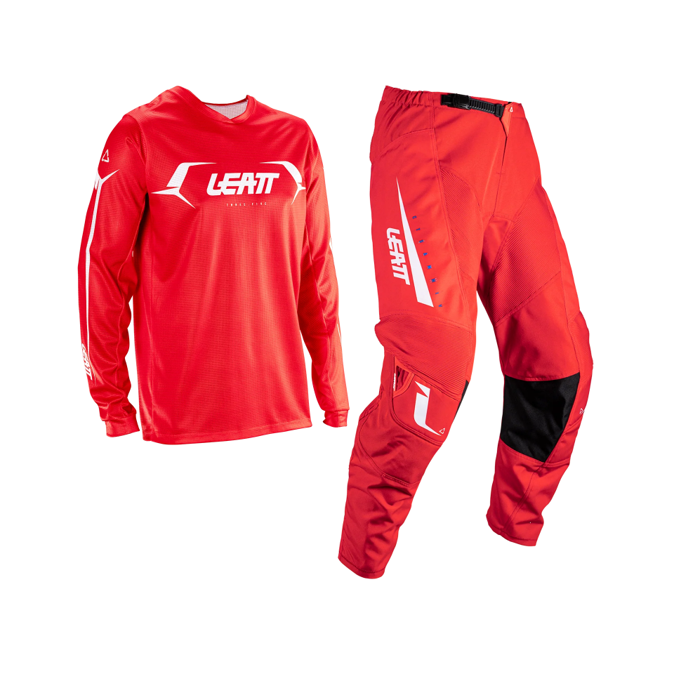 Leatt 3.5 Kırmızı Motosiklet Jersey Pantolon Takımı