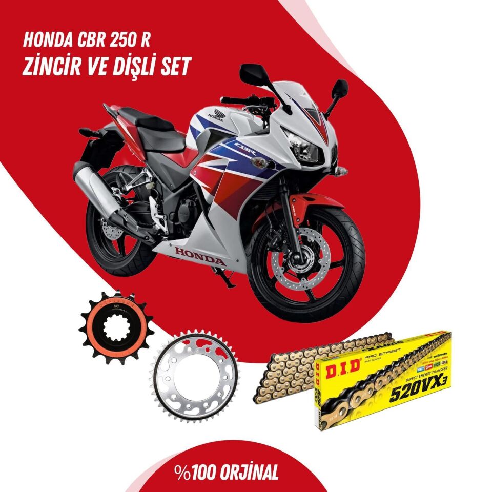 Honda CBR 250R D.I.D Zincir Dişli Set