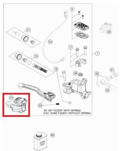 Protectıon Cap Hand Brake Cyl Ktm Orj Yp