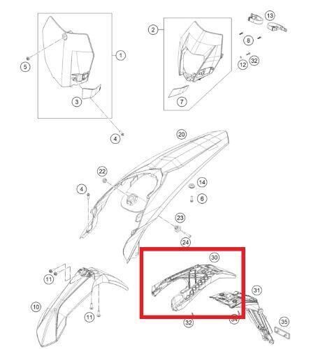 Bumber Plate Carrıer Top Ktn Orj Yp R2