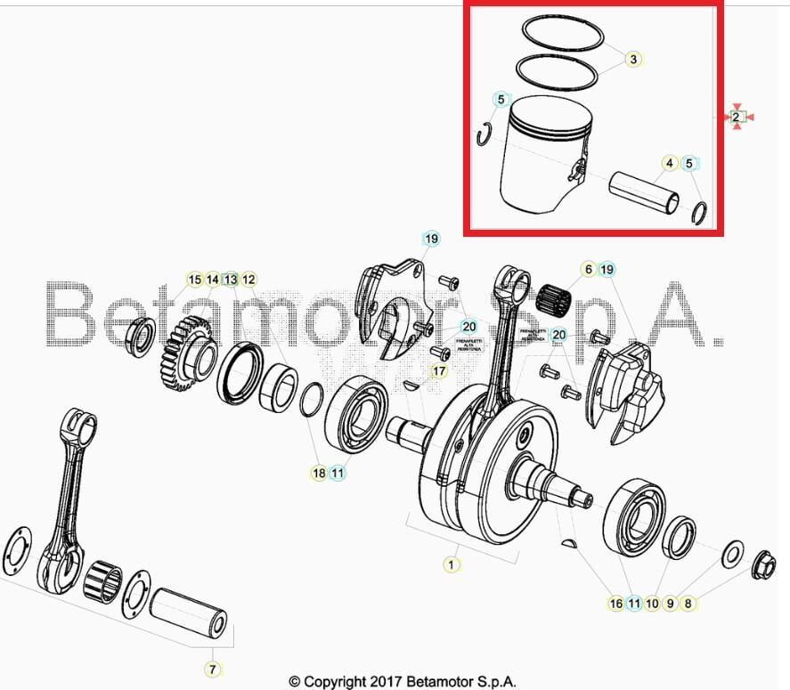 Rr 300 18-21 B Piston D72 Beta Orj Yp