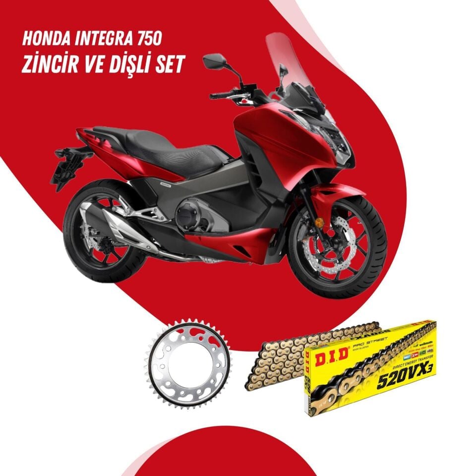 Honda Integra 750 D.I.D Zincir Dişli Set