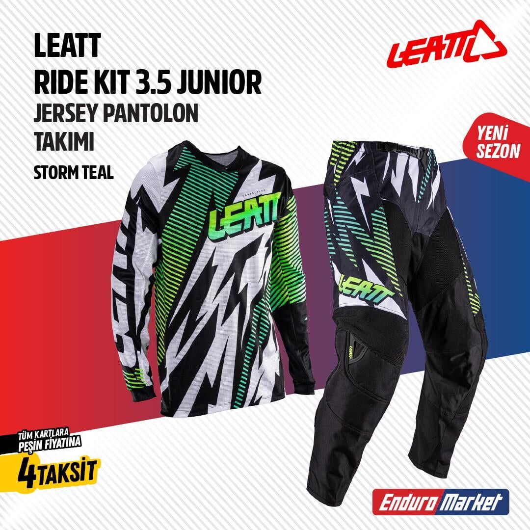 Leatt 3.5 Çocuk Storm Motosiklet Jersey Pantolon Takımı