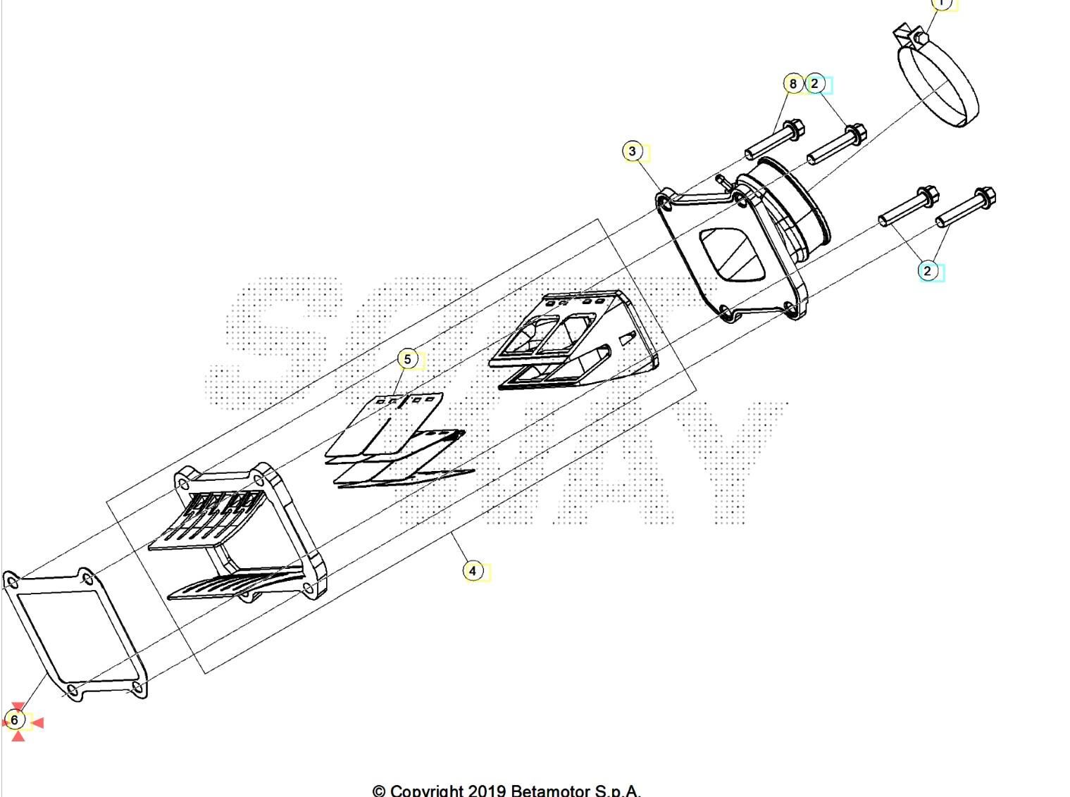 Valve Gasket Beta Orj Yp B8-1
