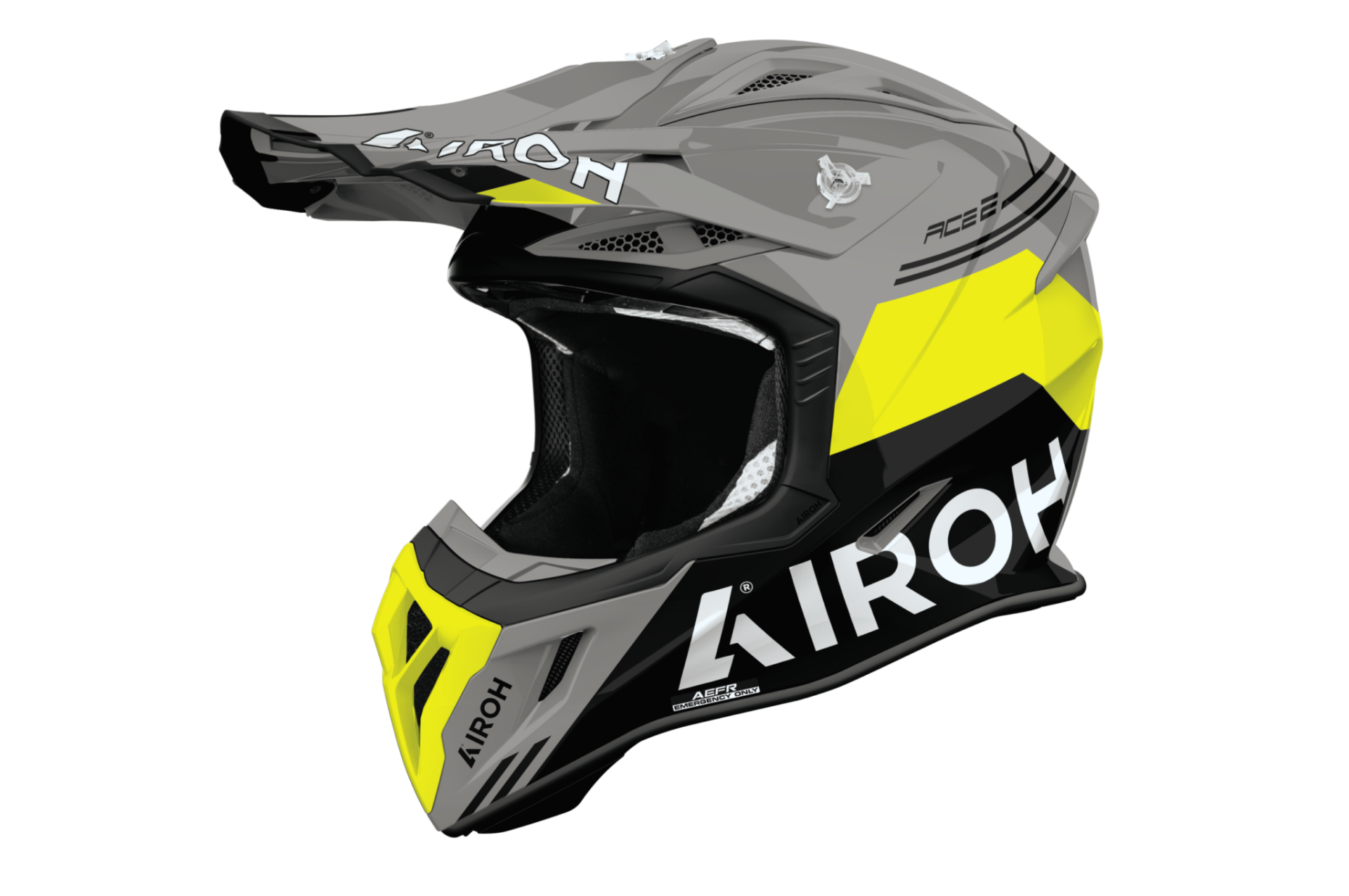 Airoh Aviator Ace 2 Fury Sarı Parlak Motosiklet Kaskı