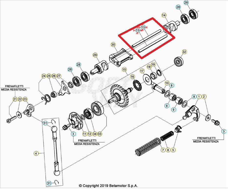 Exhaust Valve Pın  Beta Orj Yp
